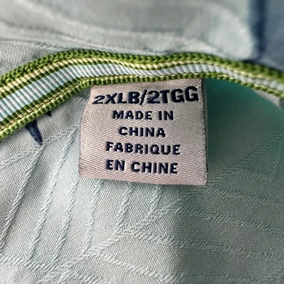 Tommy Bahama Mens 2XLB Silk Camp Shirt Tropical Floral Blue TB93 Big & Tall - Picture 6 of 13